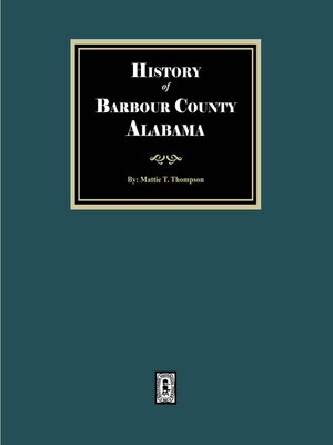 cover image of History of Barbour County, Alabama